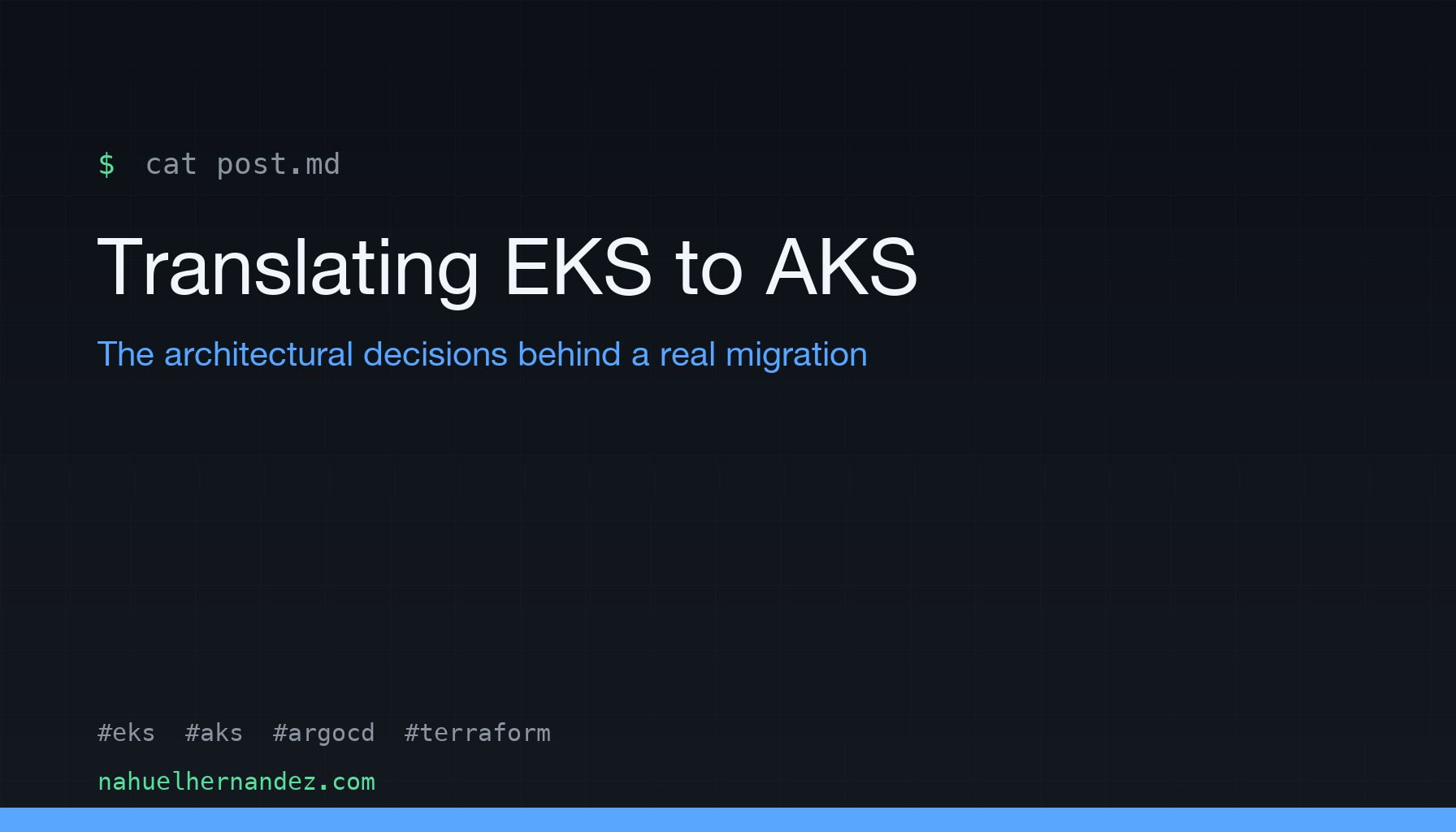EKS to AKS migration